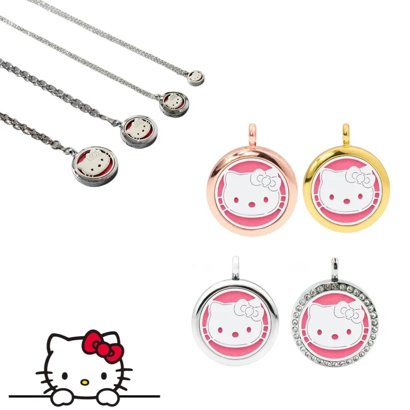 

Милый аниме Hellokitty отпугивающий Комаров Репеллент от комаров летний Ароматерапия масло ожерелье для подружек подвеска подарки