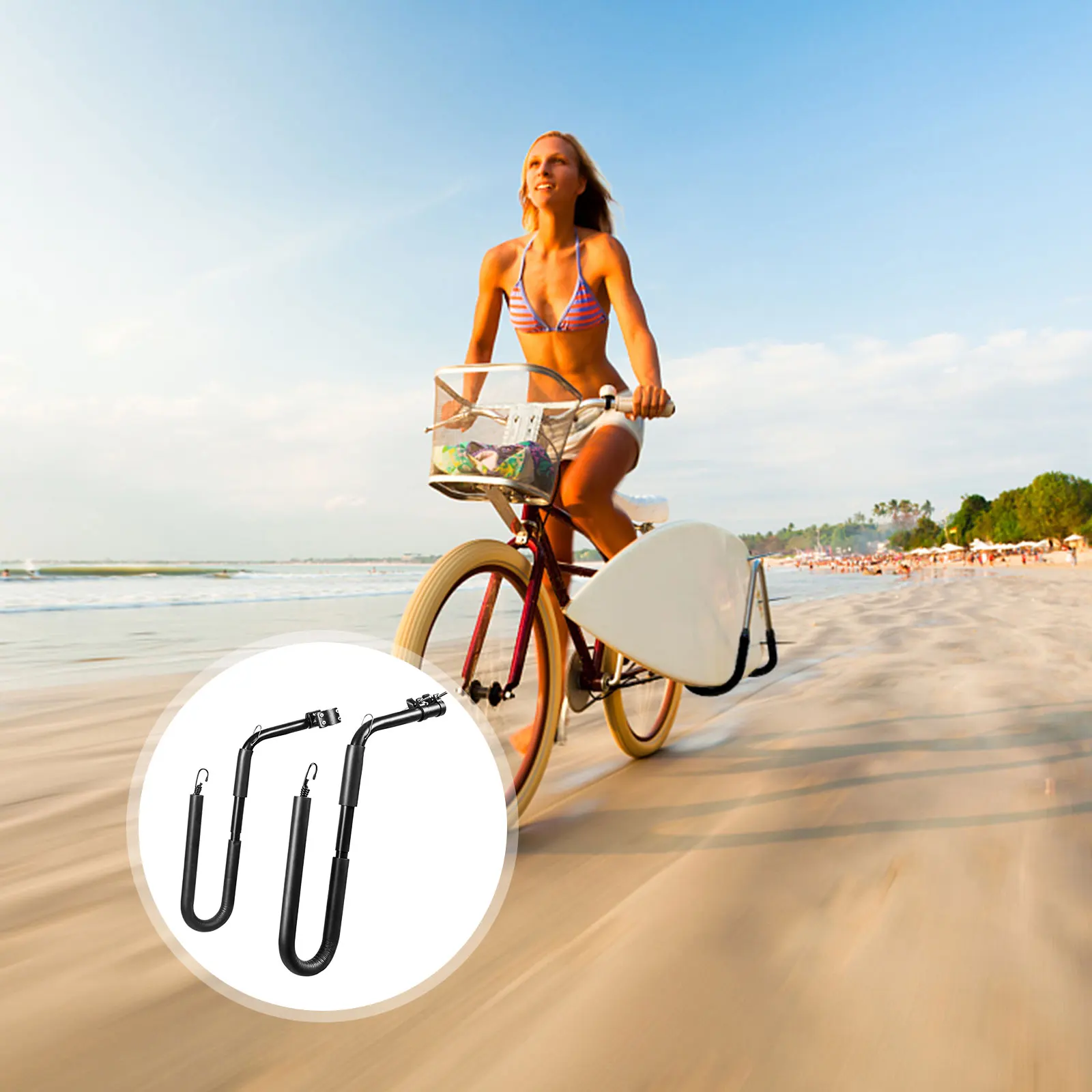 

Surfboard Bicycles Rack Surfboard Holder Surfboard Bicycles Carrier Rack Bike Skimboard New Side Kiteboard Holder