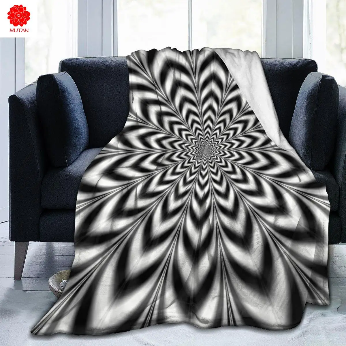 

New 3D Personality Printed Flannel Blanket Sheet Bedding Soft Blanket Bed Cover Home Textile DecorationDizzy