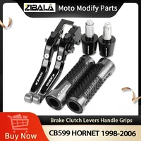 motorcycle aluminum brake clutch levers handlebar hand grips ends for honda cb599 hornet 1998 1999 2000 2001 2002 2003 2004 2006