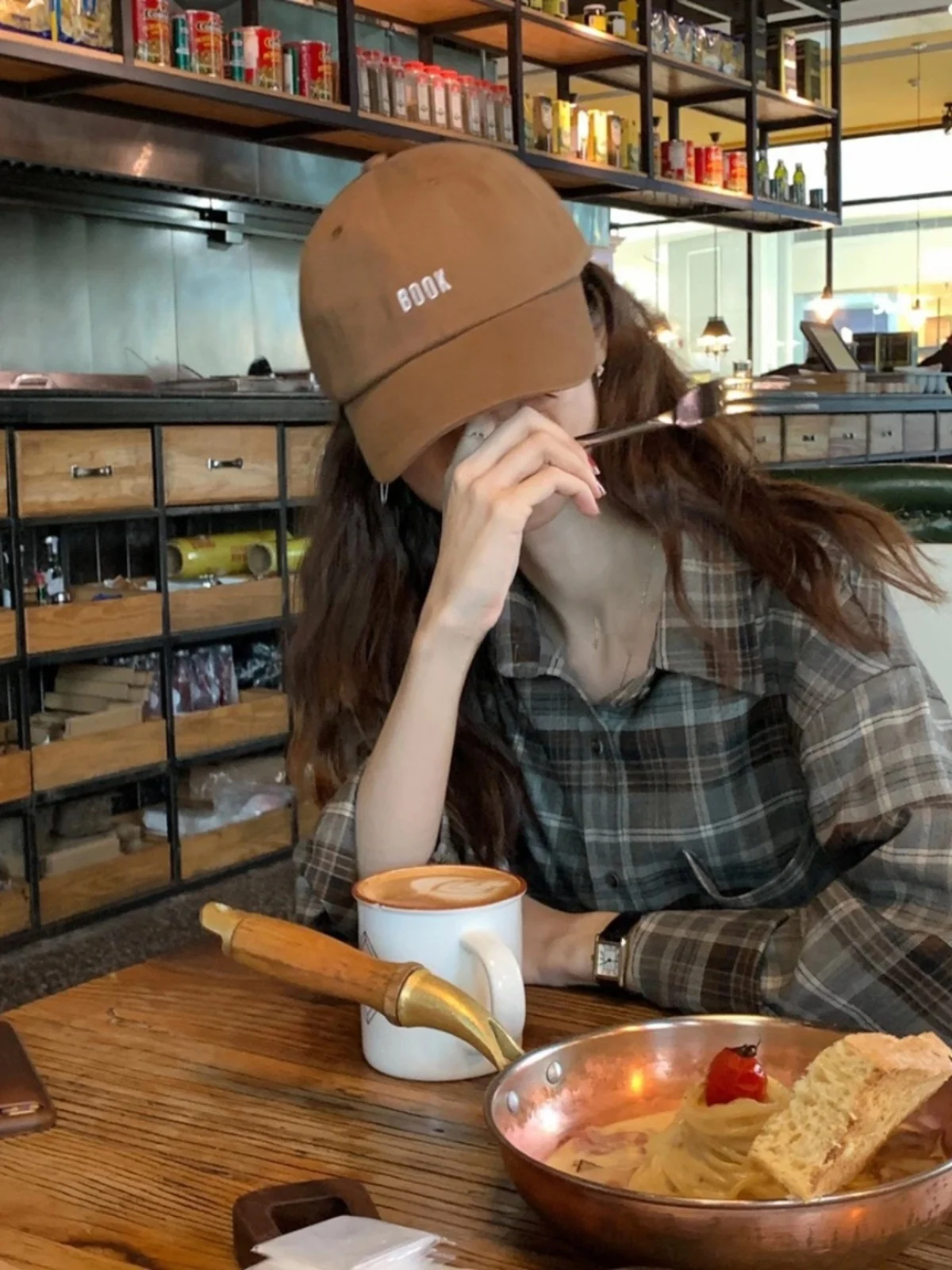 Осень и зима новые утолщенные клетчатые рубашки с начесом женские свободные без