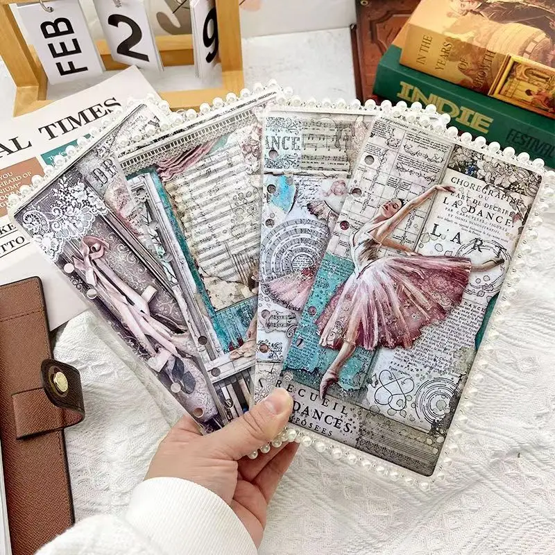 Винтажный балетный блокнот с вкладышами A5/A6/A7