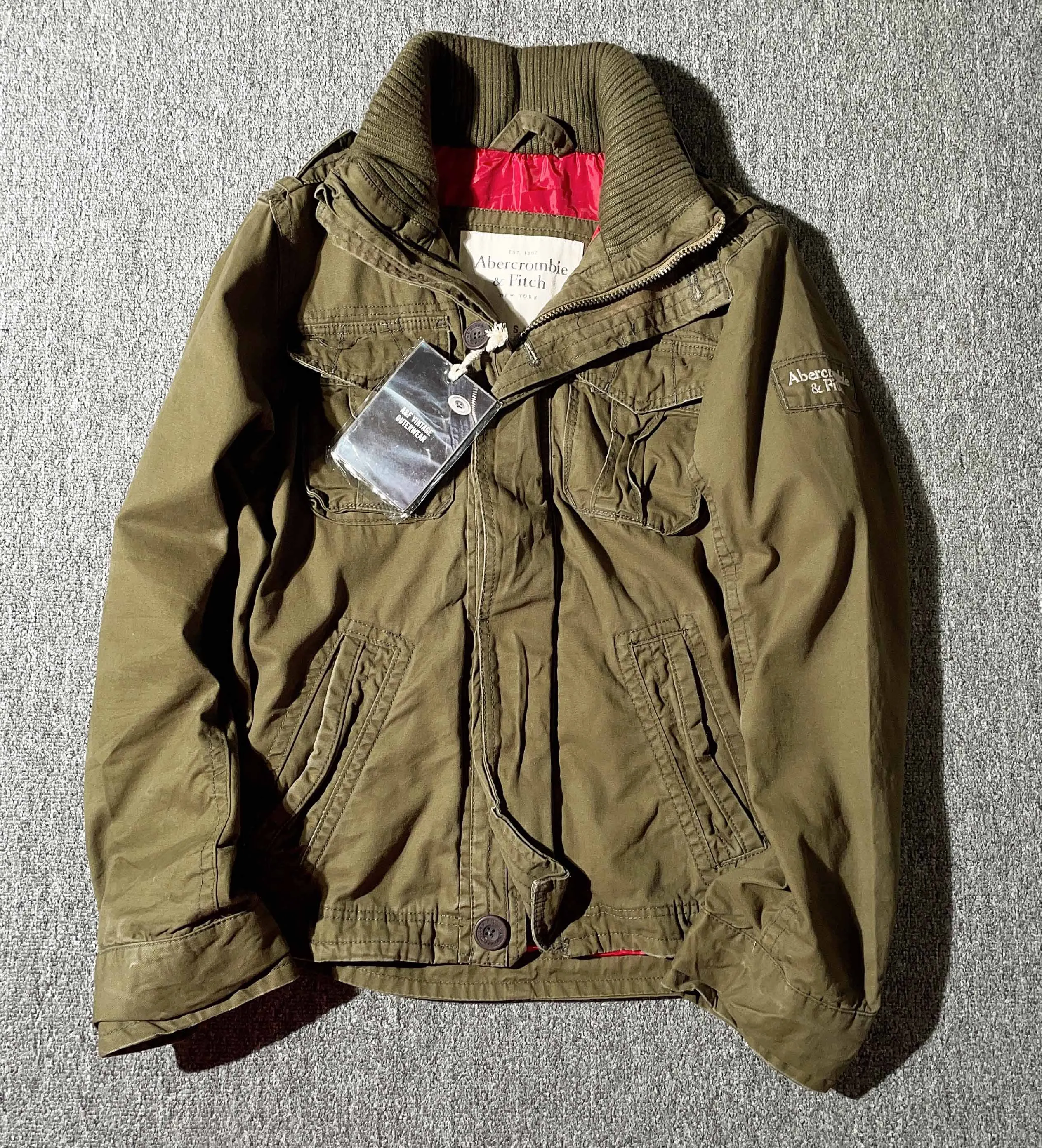 Deer Retro Heavy Industry Washed Jacket Old Sentry 4-Year Beast Cargo Frayed Craft