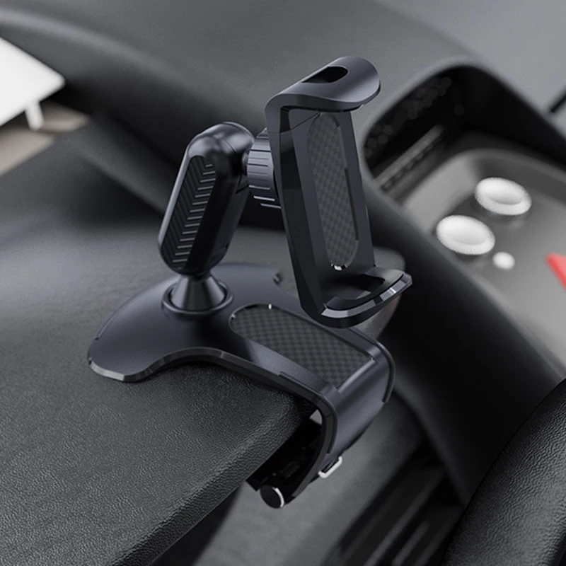 car phone holder universal adjustable 360 degree navigation dashboard rearview mirror sun visor in car gps support clip bracket free global shipping