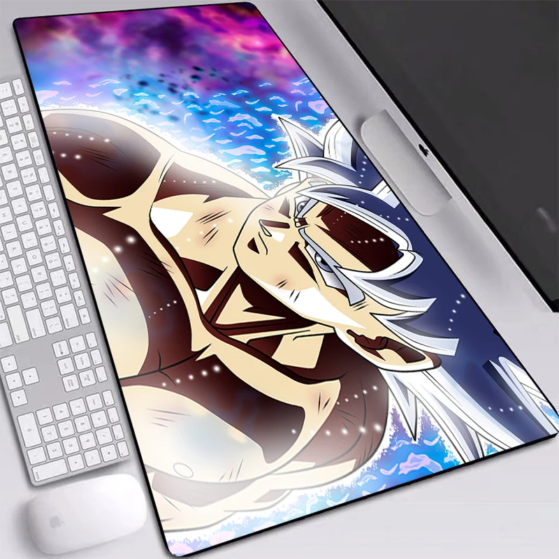 

Anime Mouse Pads Goku Picture Laptop Computer Keyboard Pad Non-slip Natural Rubber Table Mat Large Size Desktop Game Pad