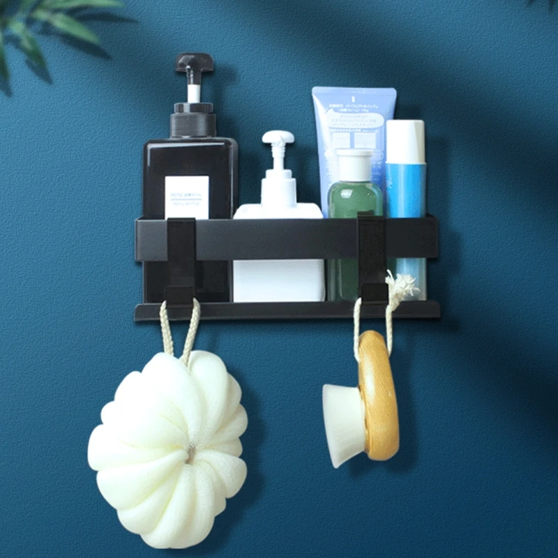

Multifunctional Storage Tray Wall Mounted Bathroom Shower Shelf Shampoo Holder