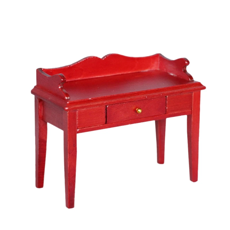 

1:12 Dollhouse Miniature Furniture Room Wooden Desk Model Dollhouse Accessories
