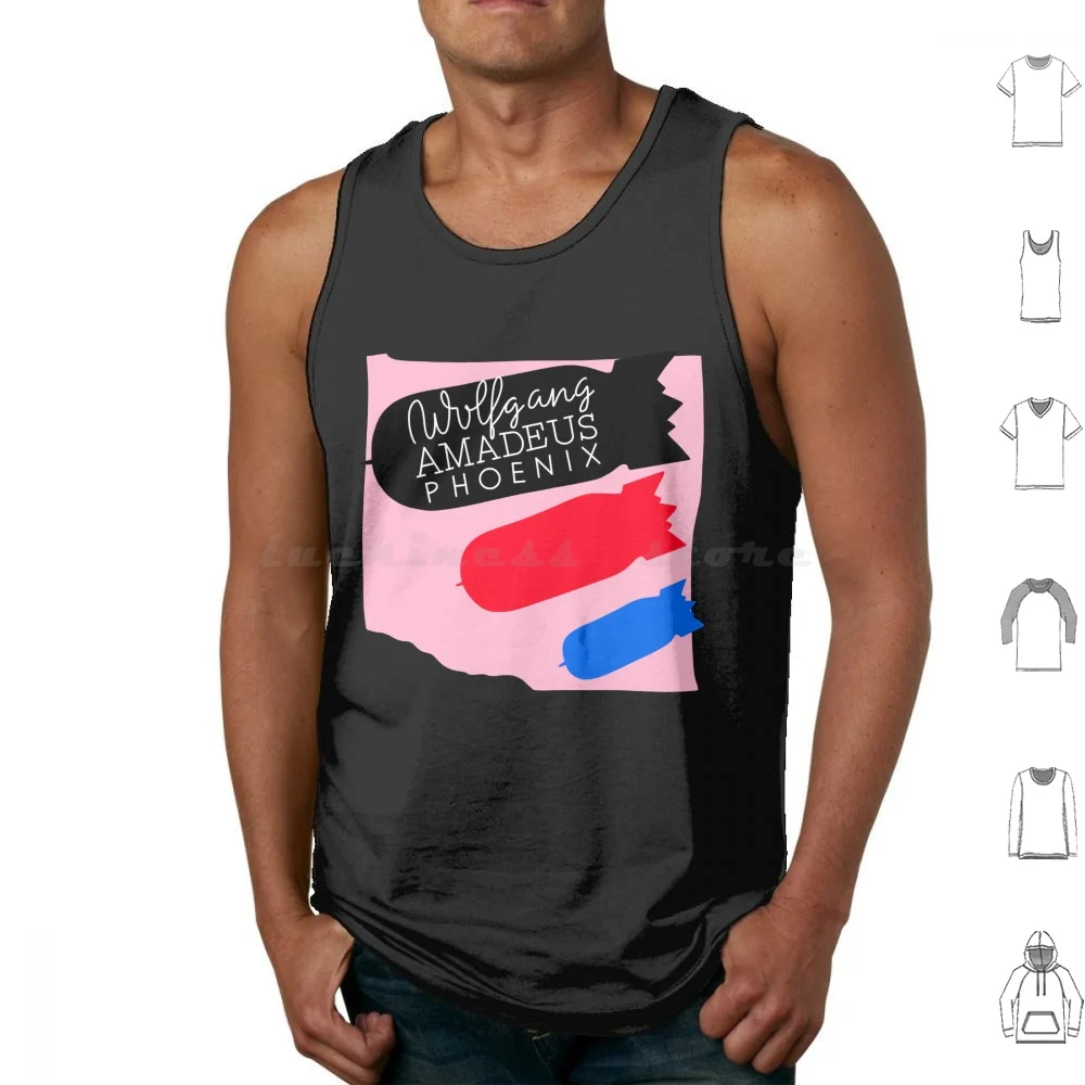 Майка Wolfgang Amadeus с Фениксом жилет без рукавов Феникс группа Lisztomania Thomas Deck