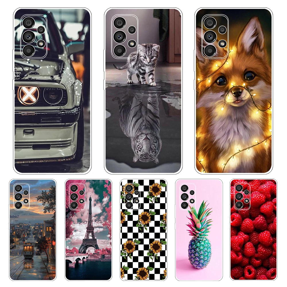

For Coque Samsung A53 5G Case Transparent Soft TPU Silicon Phone Cover For Samsung Galaxy A 53 5G A535G Cases Camera Protection