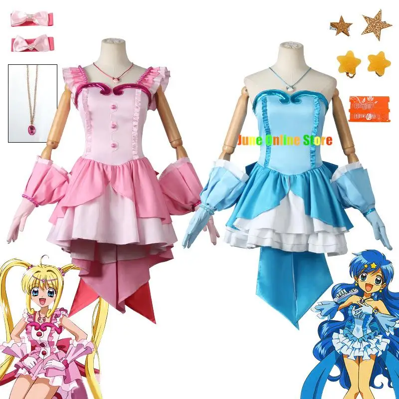 

Anime Mermaid Melody Pichi Pichi Pitch Cosplay Hanon Hosho Nanami Ruchia Pearl Princess Dress Costume Halloween Carnival Uniform