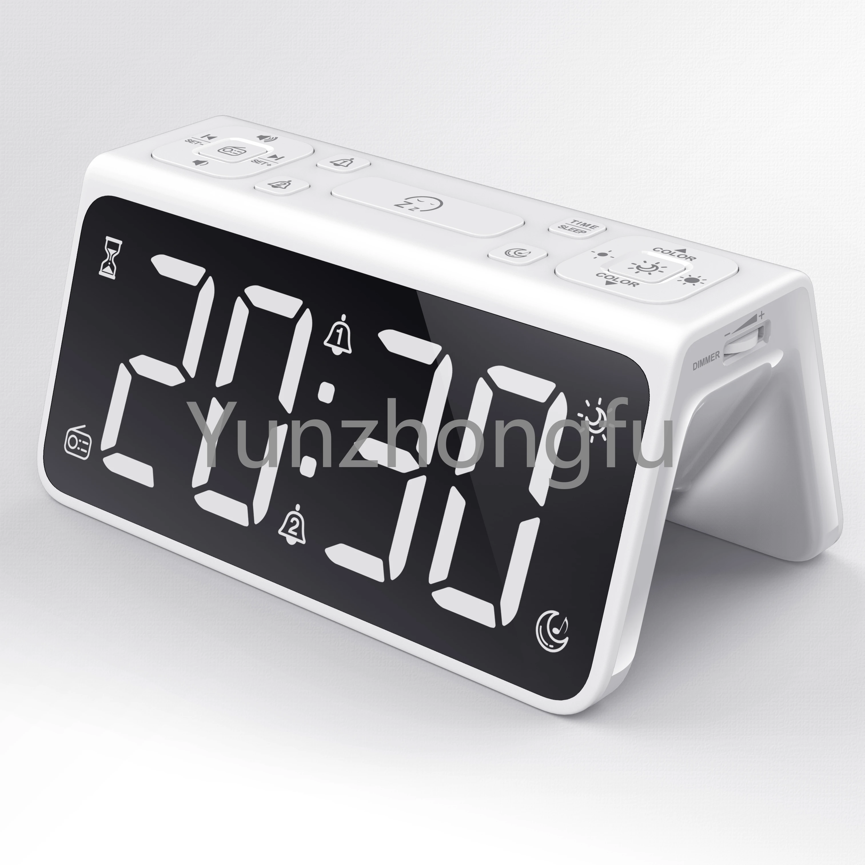 Bell Bedroom Music Digital Nightlight Led Lights Smart Alarm