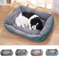 pet dog bed mat kennel cat puppy sofa cushion small medium large cat dogs supplies washable pet square soft plush bed house