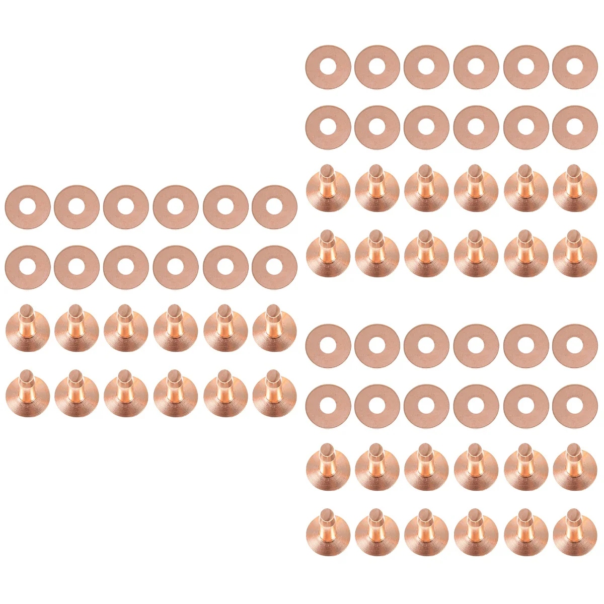 

150 Sets Copper Rivet Setter DIY Rivet Craft Supplies Hole Punch Cutter Rivet Stud Leather Rivets Kit