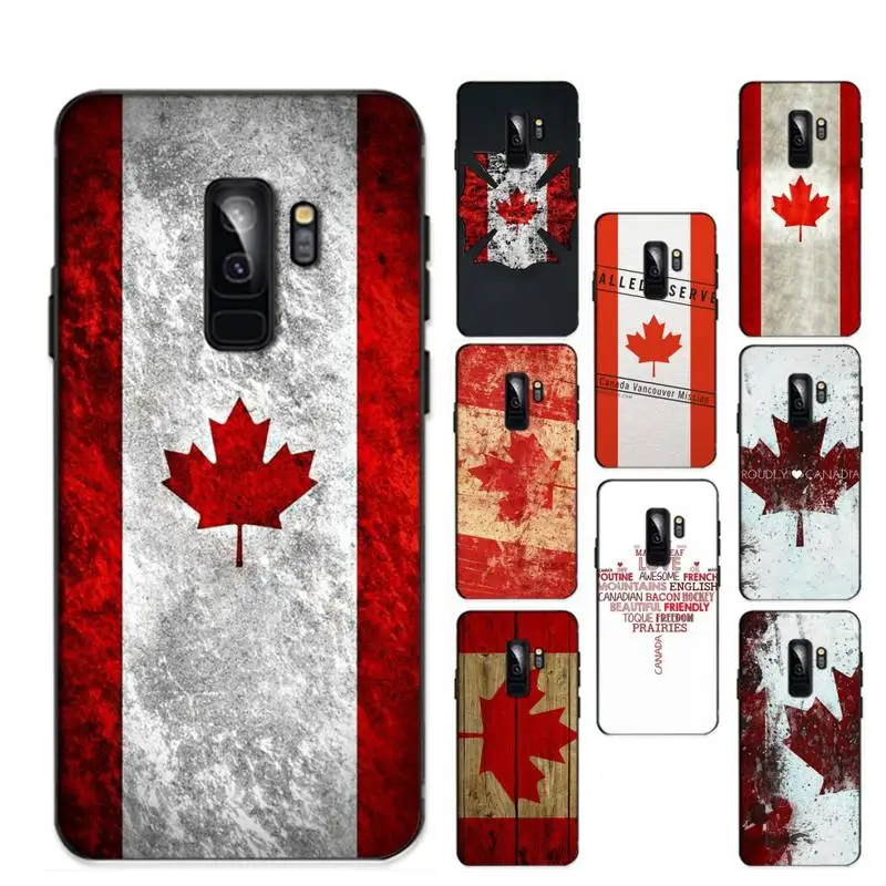 

TOPLBPCS Canada flag Phone Case for Samsung S20 lite S21 S10 S9 plus for Redmi Note8 9pro for Huawei Y6 cover