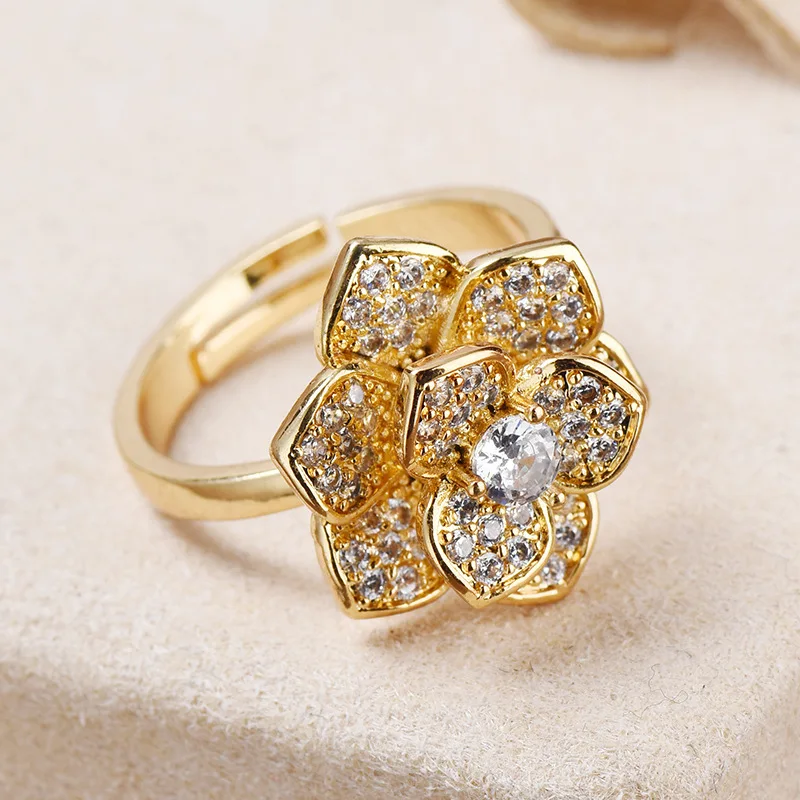 Вращающееся кольцо на удачу с тревожностью снежинка Радужное для вечеринки