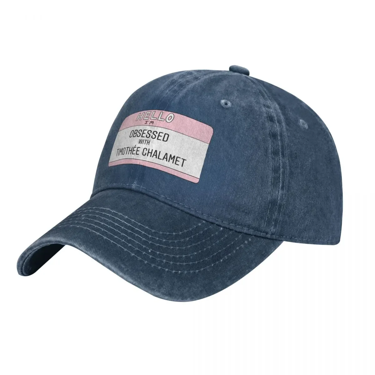 

New Timothée Chalamet Name Tag Baseball Cap Military Tactical Cap Bobble Hat Rave Beach Cap For Women Men'S