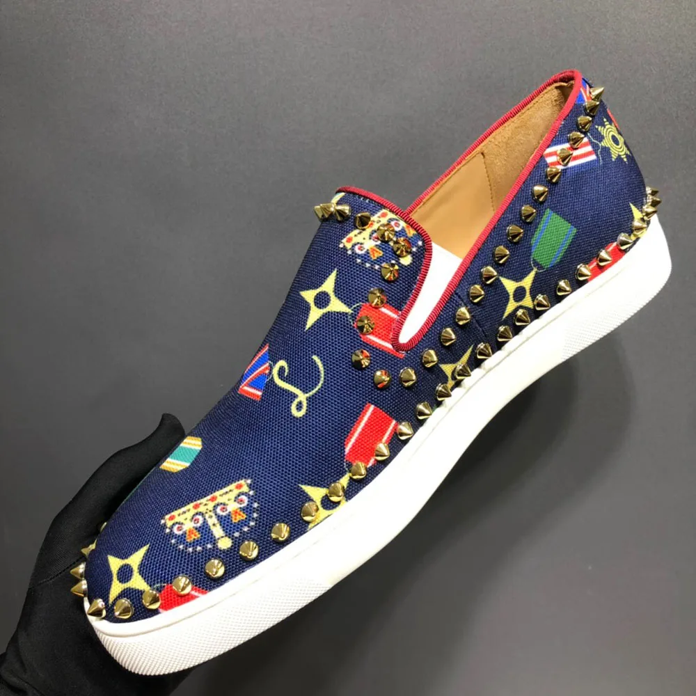 Туфли мужские/женские из натуральной кожи Роскошные с низким верхом и красной