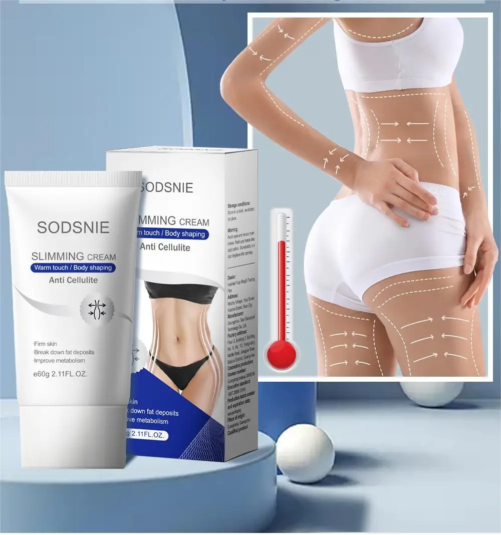 

Slimming Cream Weight Loss Remove Cellulite Sculpting Fat Burning Massage Lotion Firming Lifting Quick Niacinamide Body Care 60g