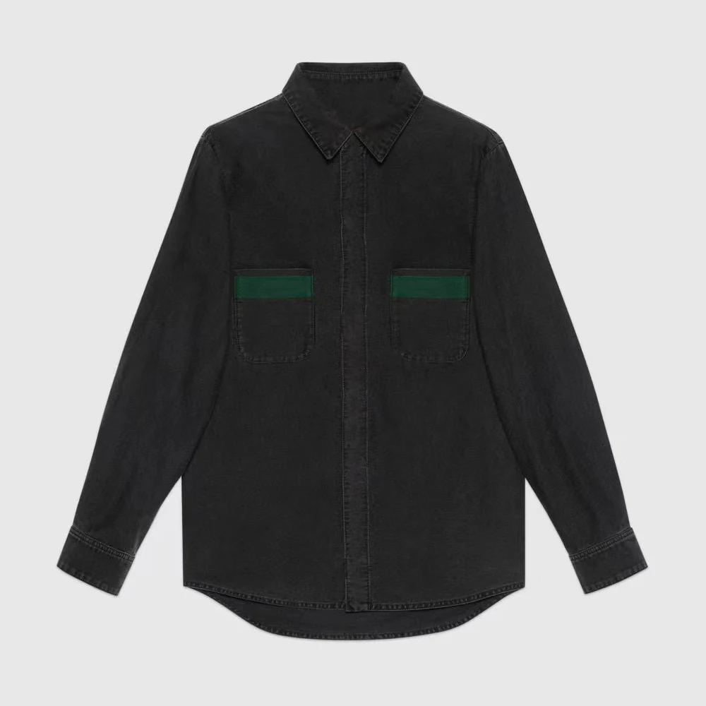 

Джинсовая рубашка с пуговицами NIGO # nigo8477