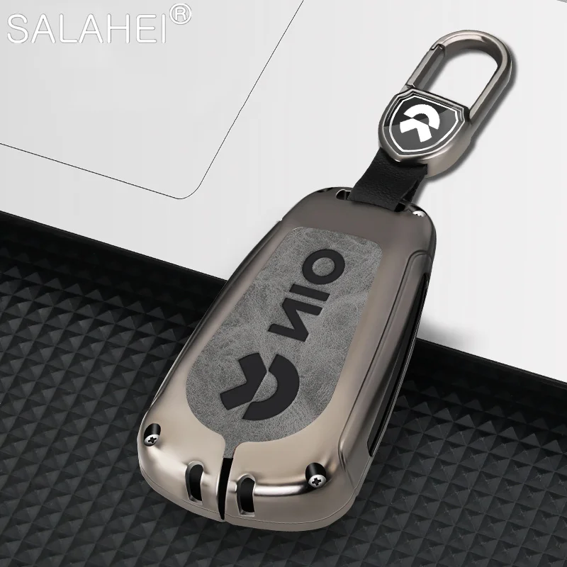 

Car Key Case Cover Holder Shell Full Protection Fob For NIO ES8 ES6 EC6 ET5 ET7 2018 2019 Keychain Auto Key Decoration Accessory