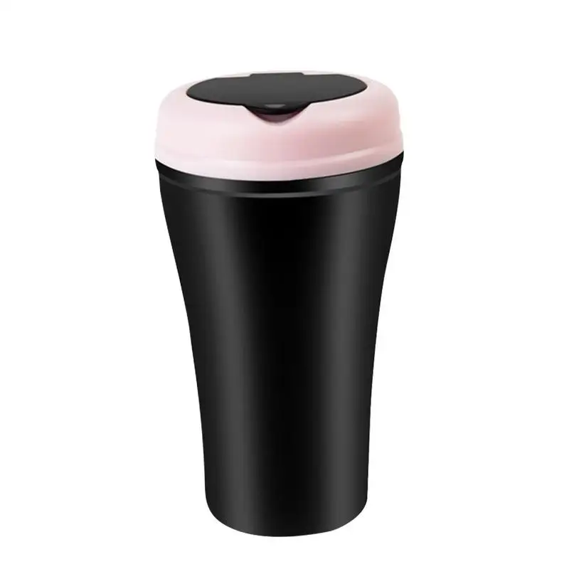 

Мини-мусорная корзина для автомобиля, мини-мусорная корзина для транспортного средства, держатель для пыли с крышкой, автомобильные аксессуары, портативный мини-контейнер для транспортного средства, мусорная корзина