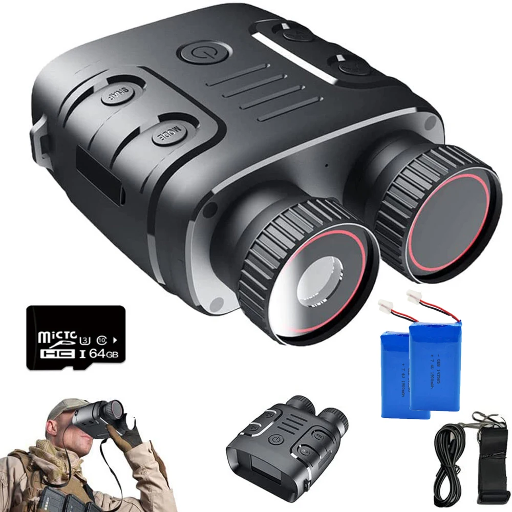 

For Binocular Camp Vision Infrared With Digital 7-level Night Outdoor Hunt Boat 3800mah Battery Zoom Telescope 984ft