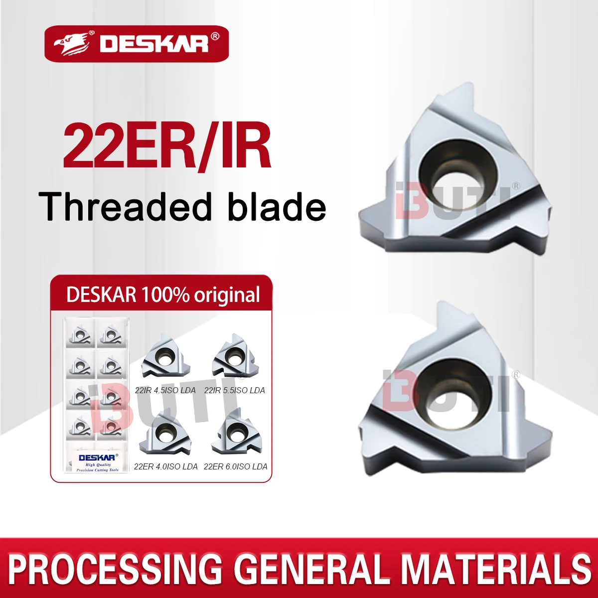 

Лезвия с резьбой с ЧПУ 22ER 22IR 3,5 4,0 4,5ISO 5,0ISO 5,5ISO 6.0ISO LDA Токарный станок с внутренней и внешней резьбой для обработки универсальный