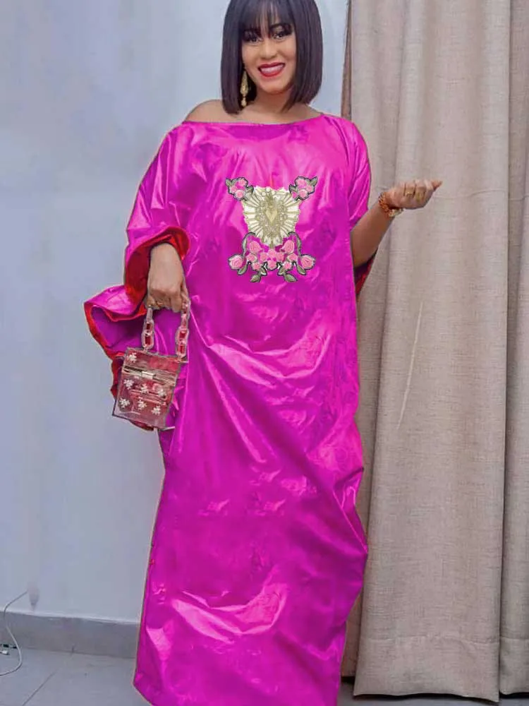 

Wearable Throughout The Four Seasons Bazin Riche African Traditional Dresses Birthday Dress Wedding Dress