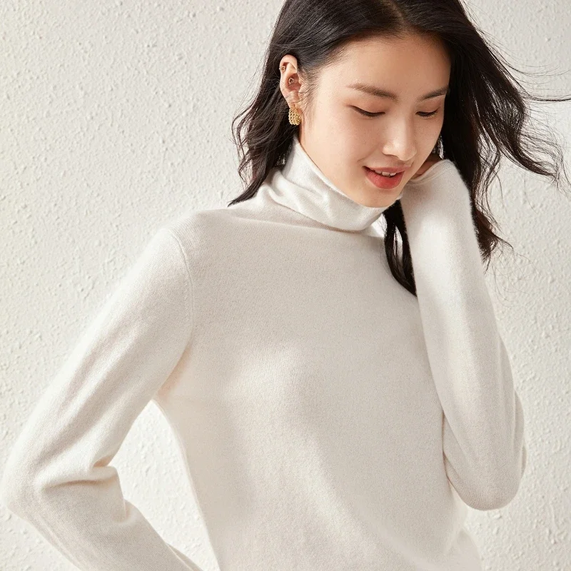 Женский кашемировый свитер WinvyNee с длинным рукавом