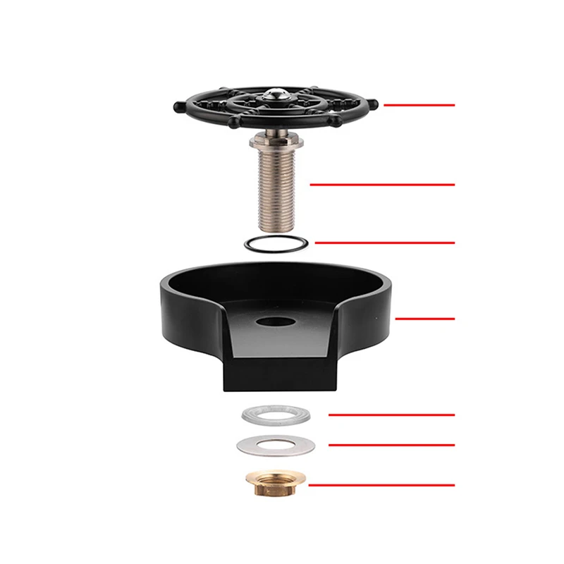 

Faucet Glass Rinser For Kitchen Sink Automatic Cup Washer Bar Glass Rinser Coffee Pitcher Wash Cup Tool Kitchen Sink Accessory