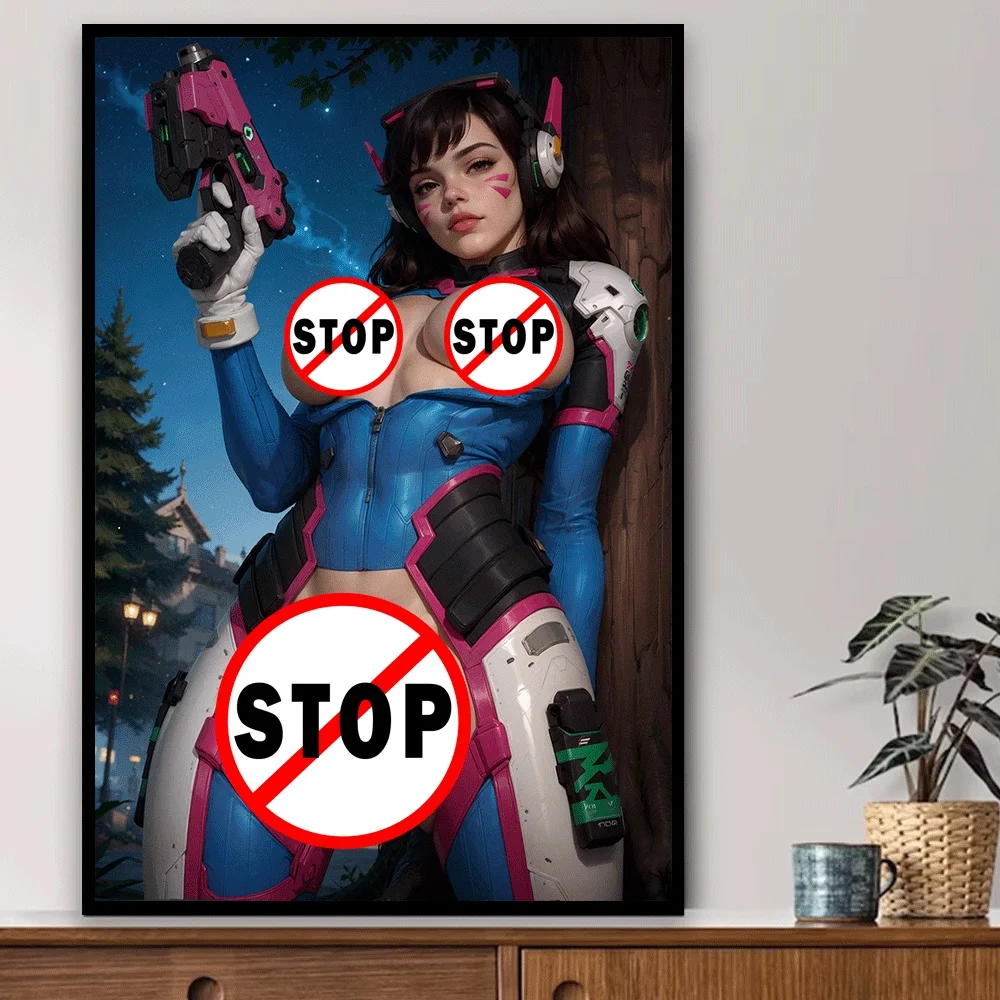 

Эротическое настенное искусство RULE34 Женская грудь Холст