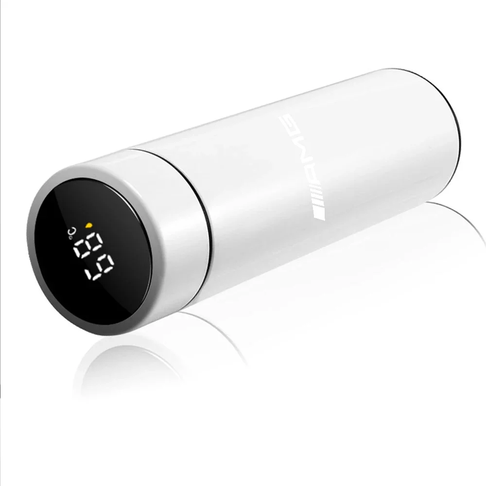 

500 мл умная термокружка с фильтром, колба для кофе и напитков, дисплей температуры для Mercedes Benz Class A Class C200 GLC GLE W166 W163 W221