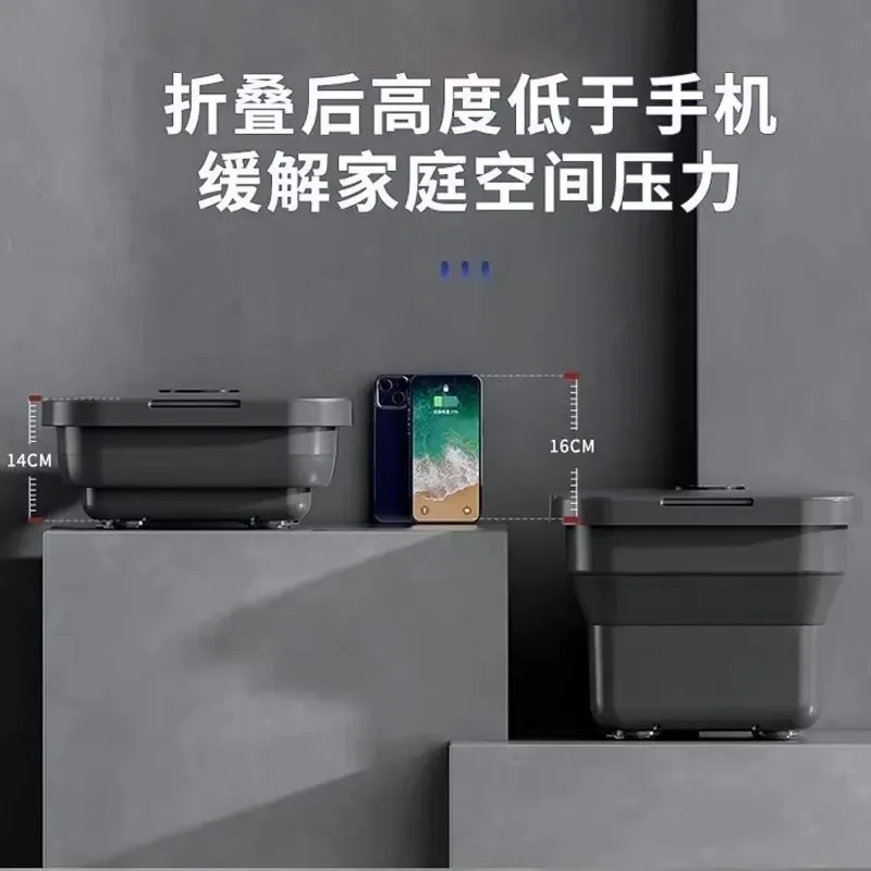 Фото Электрическая складная ванночка для ног FirmHome Store с постоянным подогревом, интеллектуальным автоматическим массажем и функцией оздоровления №4