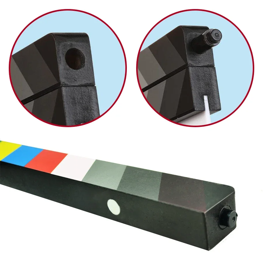 Acrylic Production Slate with Color Clapper Sticks Dry Erase Markers for Movie Filming Video Recording