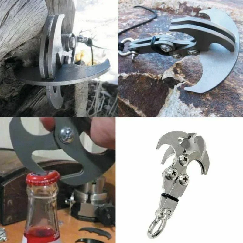 

Hiking Gravity Climbing Outdoor Rescue Claws Camping Tool Foldable Grappling Accessories Serrated Hook