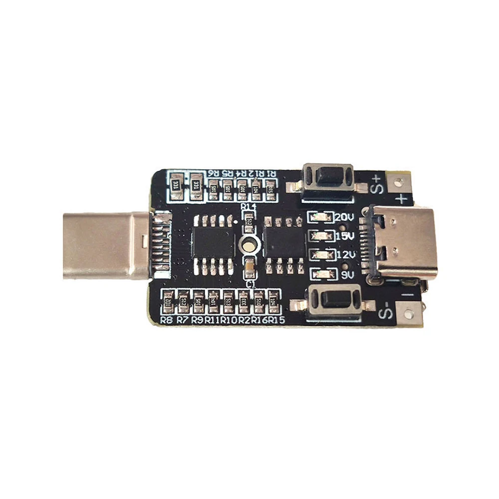 5 В 9 12 15 20 Выходной усилитель триггерного приманки Модуль 100 Вт USB Type-C QC Плата