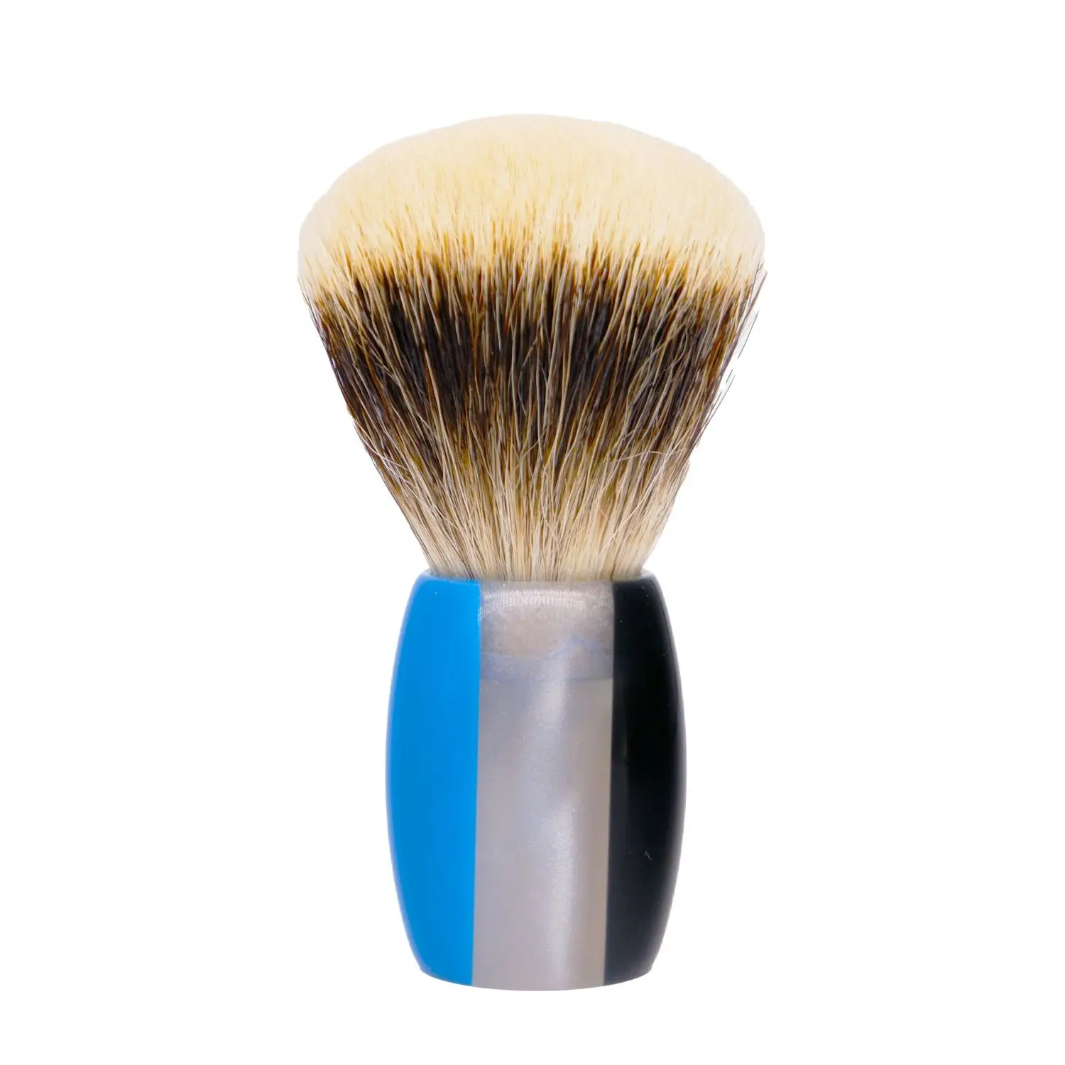 Boti Shaving Brushes Fan Captain Three Band Bdger Hair Knot with Three Patchwork Color Handle Beard Cleaning Kit