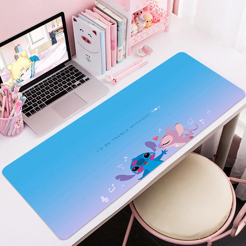 

Stich 80x30cm XL Lockedge Large Gaming Mouse Pad Computer Gamer CS GO Keyboard Mouse Mat Hyper Beast Desk Mousepad For PC
