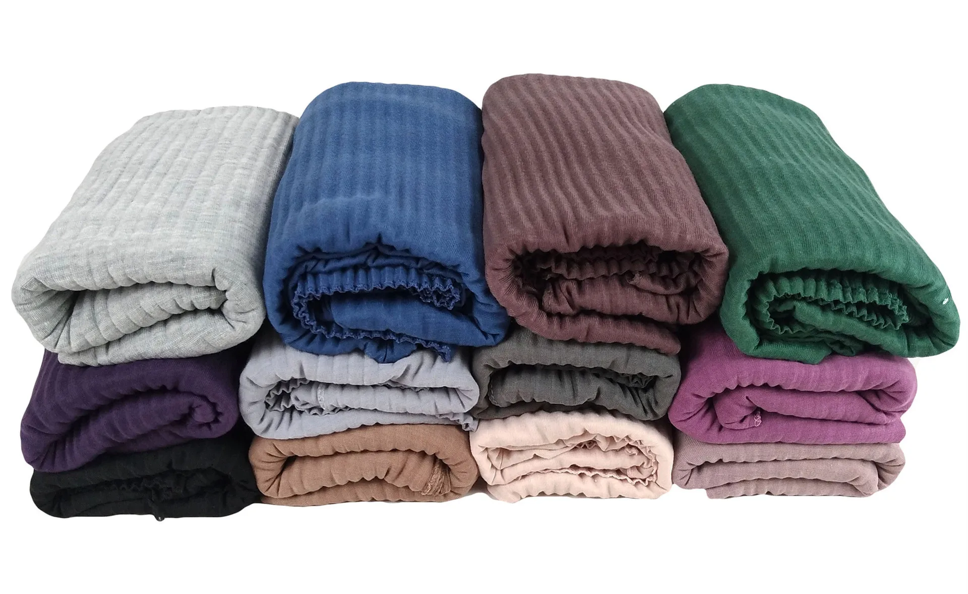 Women Pleated Scarf Hijab Jersey Turban  Good Stitching Shawls Long Hijabs Islam Muslim Scarves Elastic Plain Wrinkle Headscarf