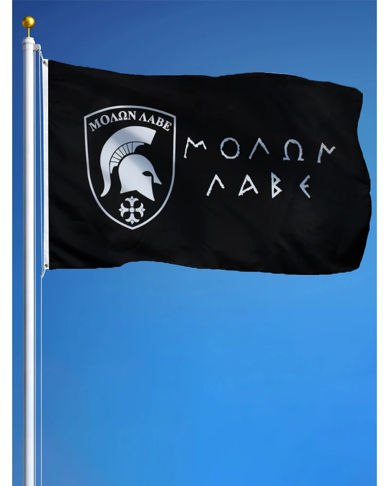 

60X90/90X150CM Come And Take It Molon Labe Flag Polyester Digital Printed Banner Tapestry curtain poster
