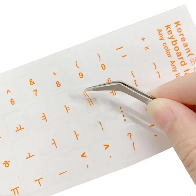 H55F Clear Stickers 6 Colors Только корейский язык прозрачный буква клавиатуры с ноутбуком