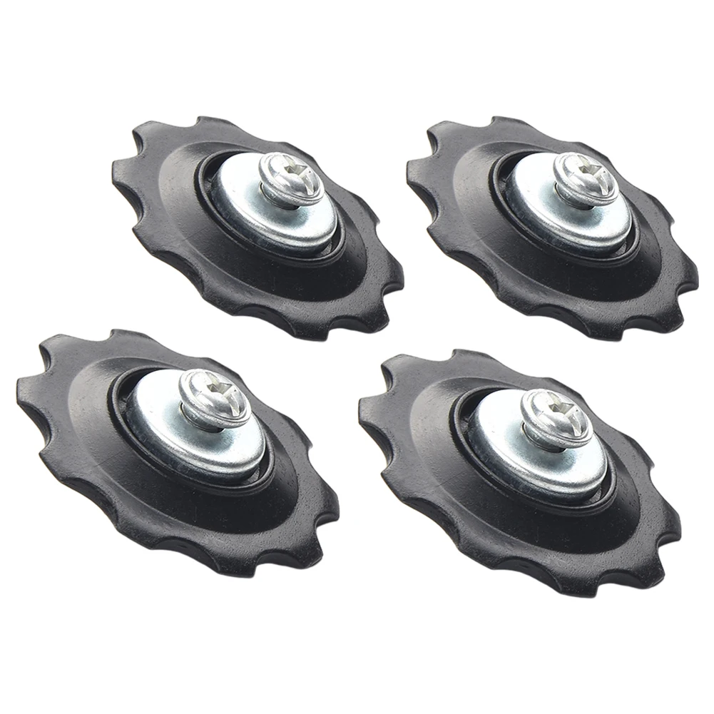 Фото Велосипедные колеса 4 * направляющие колеса шестерня черный MECH DERAILLEUR (пара) пластиковый задний переключатель 10 т 15 г простой в использовании №3