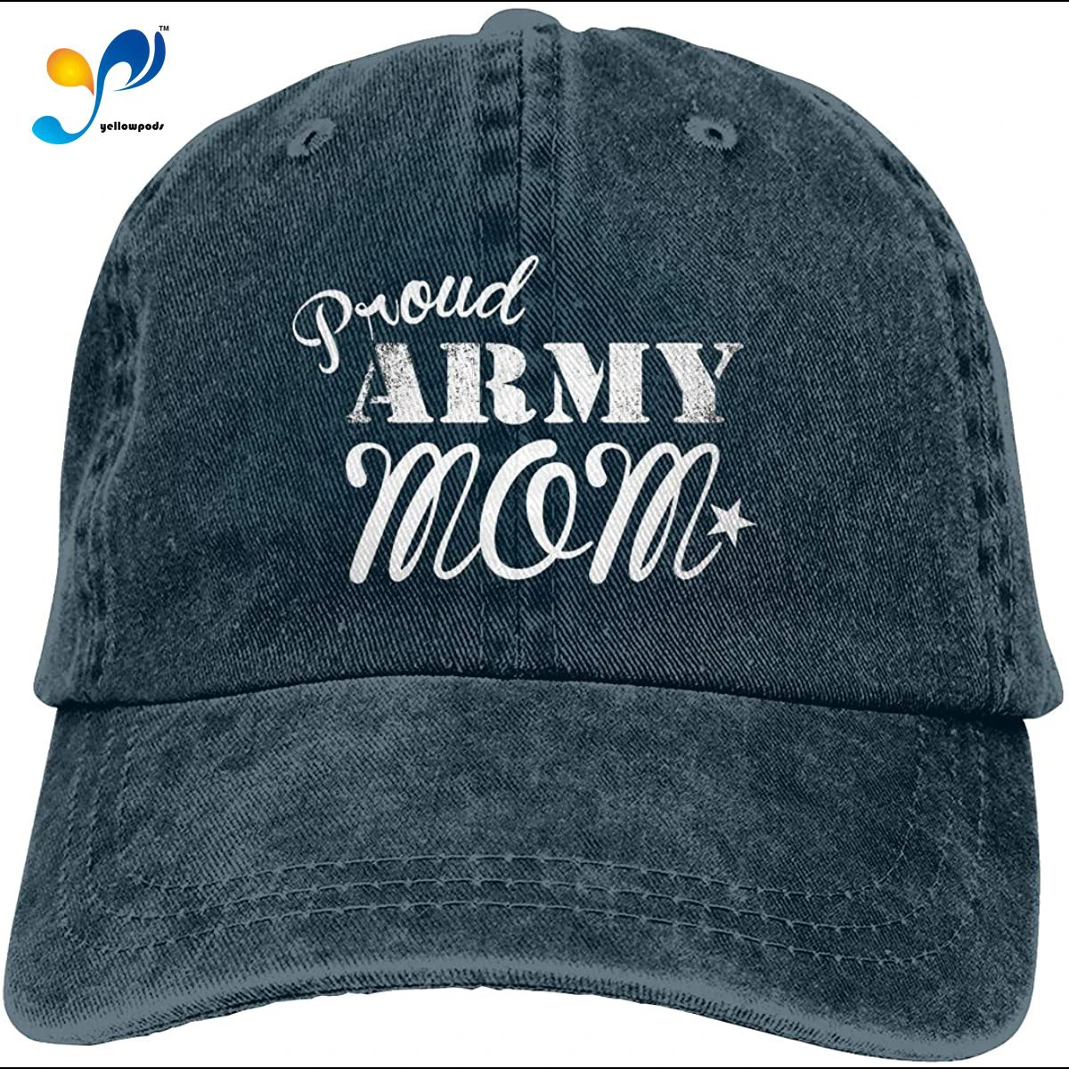 

Proud Army Mom Mom Hat Baseball Cap Washed Denim Cotton Adjustable Hat Dad Hat Great Gift For Mother's Day Sombrero De Mujer