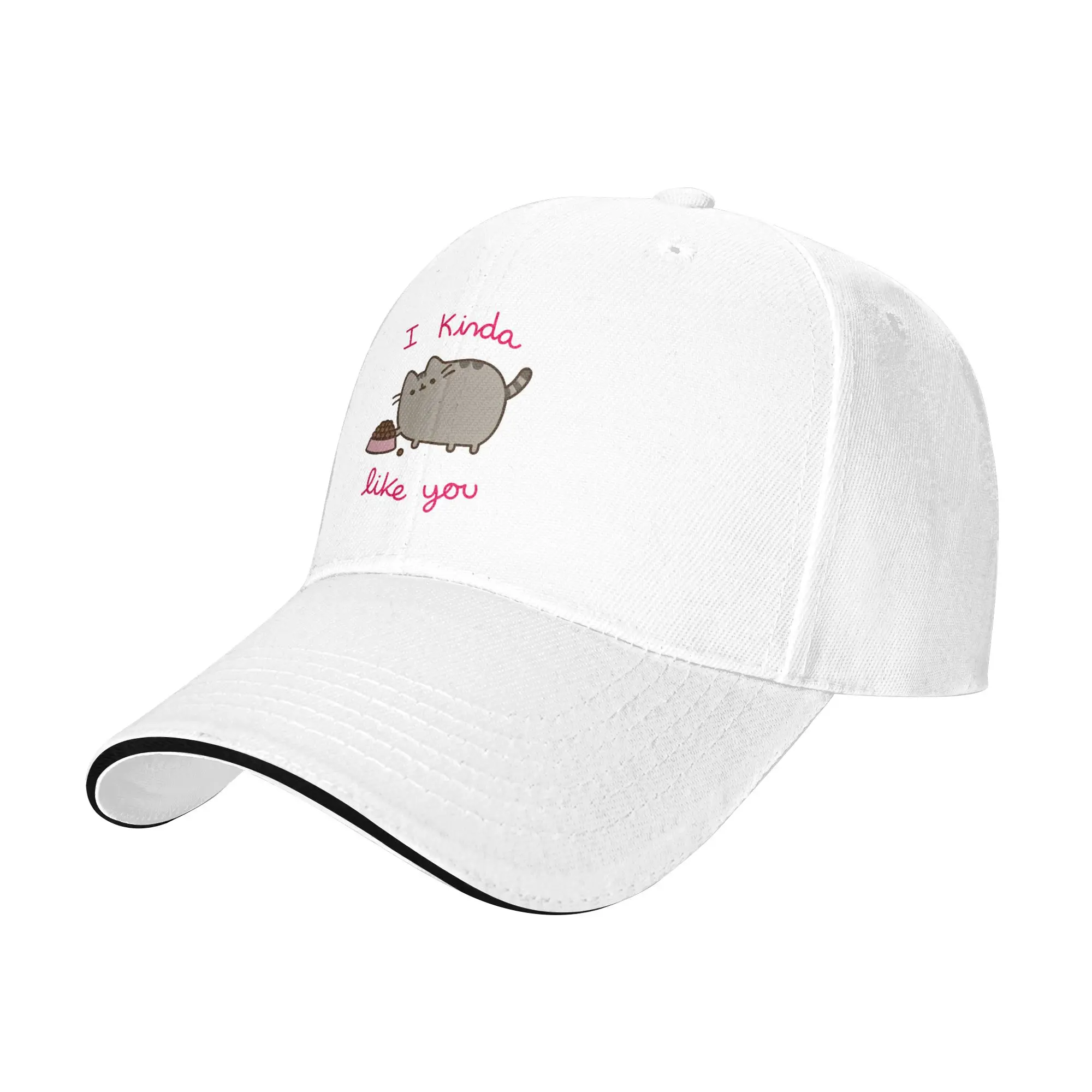 Фото Бейсболка P-pusheen I Kinda Like You Sun, летняя модная кепка-тракер для мужчин, для походов и рыбалки №1