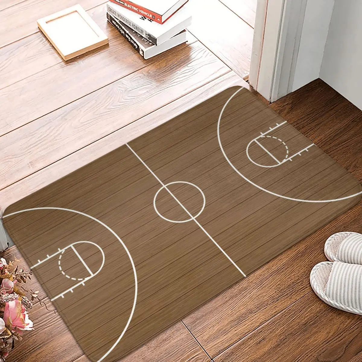 

Basketball Court Doormat Rug carpet Mat Footpad Bath mat Non-slip toilet Balcony Parlor durable Washable