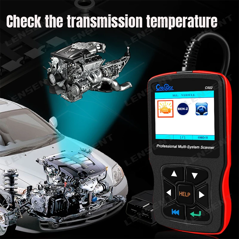 Lensent Автомобильный сканер Creator C502 OBD2 диагностический инструмент для Benz W211 W209 C200 W203