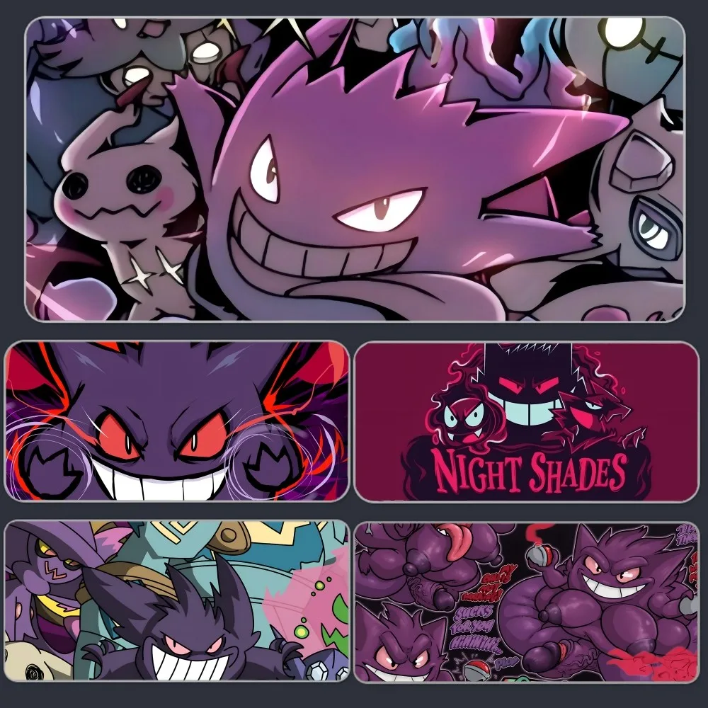 P-Pokemon-Gengar Grande Коврик для мыши Настольный коврик с ковриком Игровые аксессуары Prime