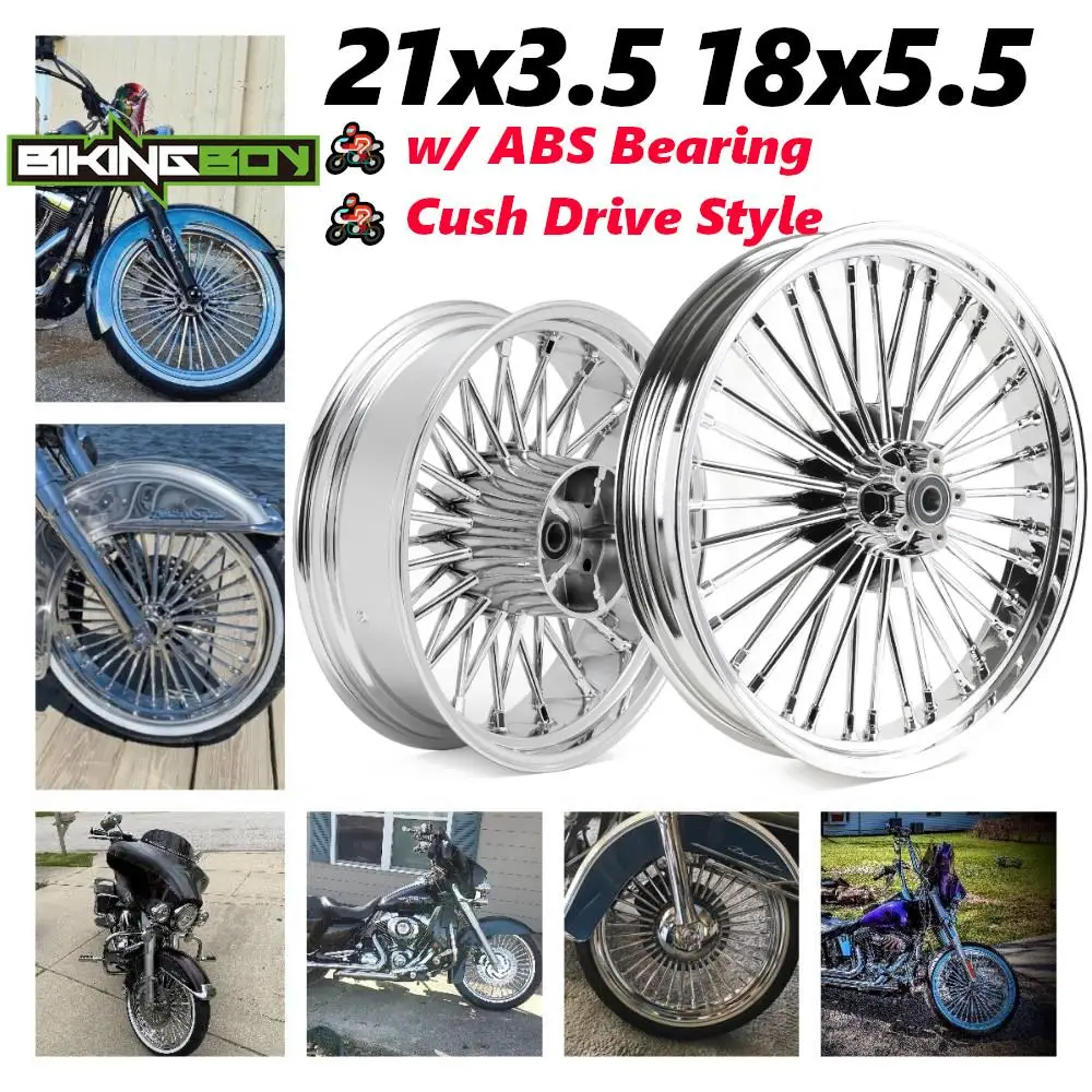 Диск колеса 21x3 5 16/18x5 для Touring Bagger Electra Glide FLHTK FLTRX Road King FLHR Street FLHX 09-24 23 22 21