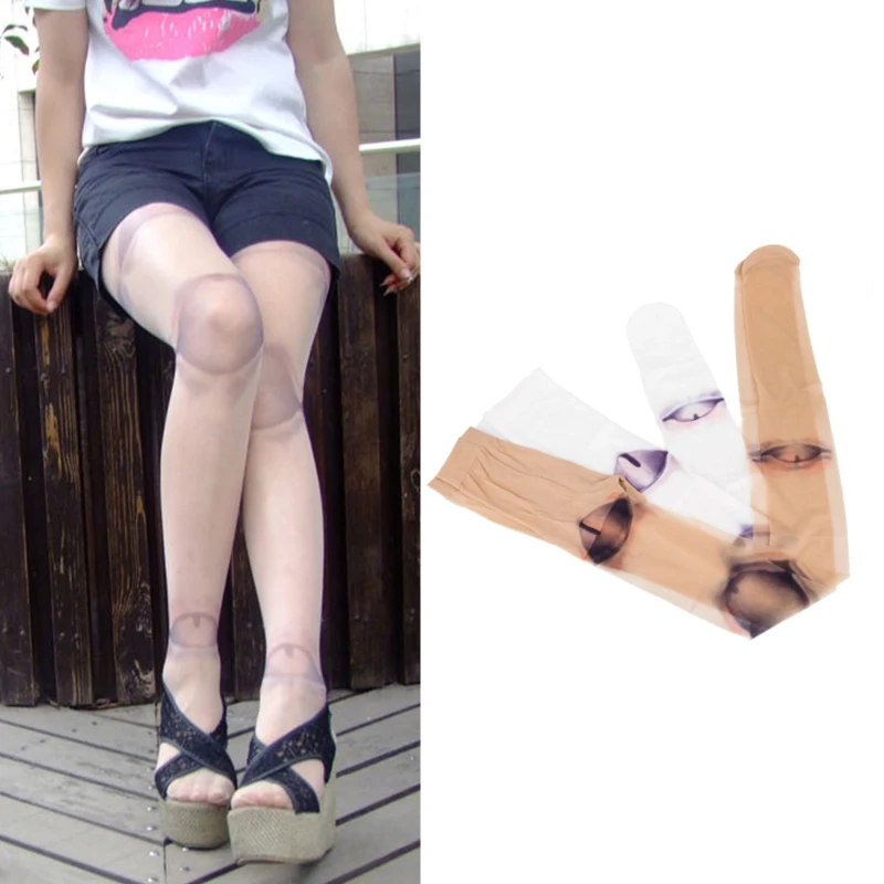 Women Novelty Lolita Pantyhose Gothic Anime Jointed Doll 3D Print Tattoo Tights