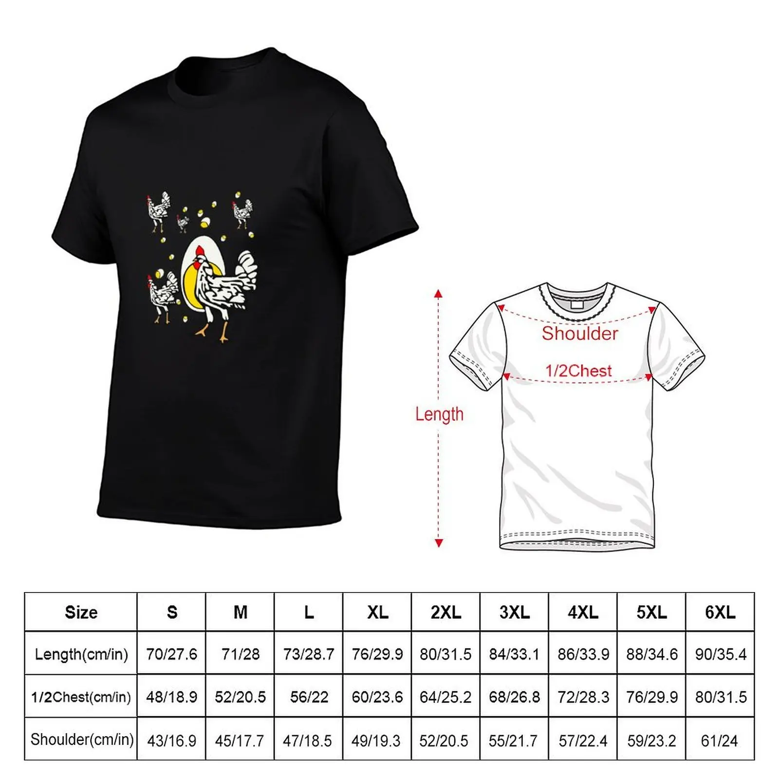Фото Футболка Roseanne Chickens Essential, мужская футболка из 100% хлопка, мужская футболка с графическим рисунком, хлопковые футболки высокого качества, футболка высокого качества №2